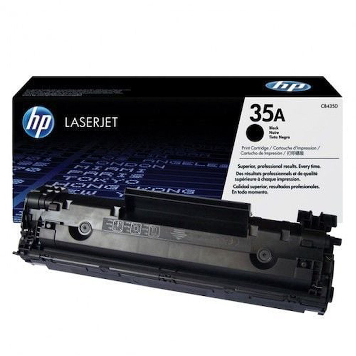 HP CB435A (35A) Siyah Black Orjinal Toner LaserJet P1005 KUTU HASARLI