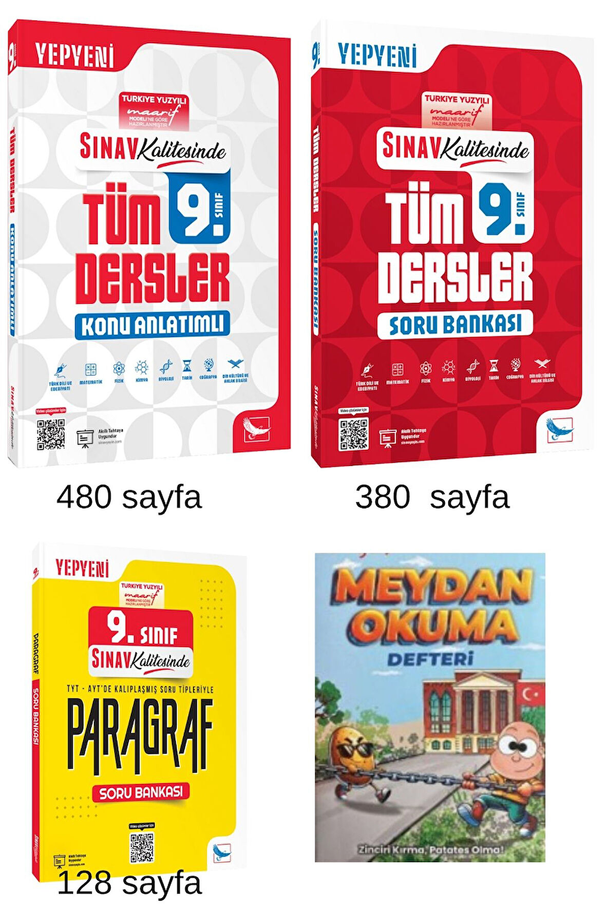 Sınav Yayınları 9. Sınıf Tüm Dersler Soru Bankası + Konu Anlatımlı + Paragraf Seti 2026