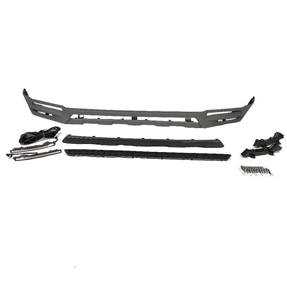 Mercedes w464 ön tampon altı lip ledli g63 2018+ oem