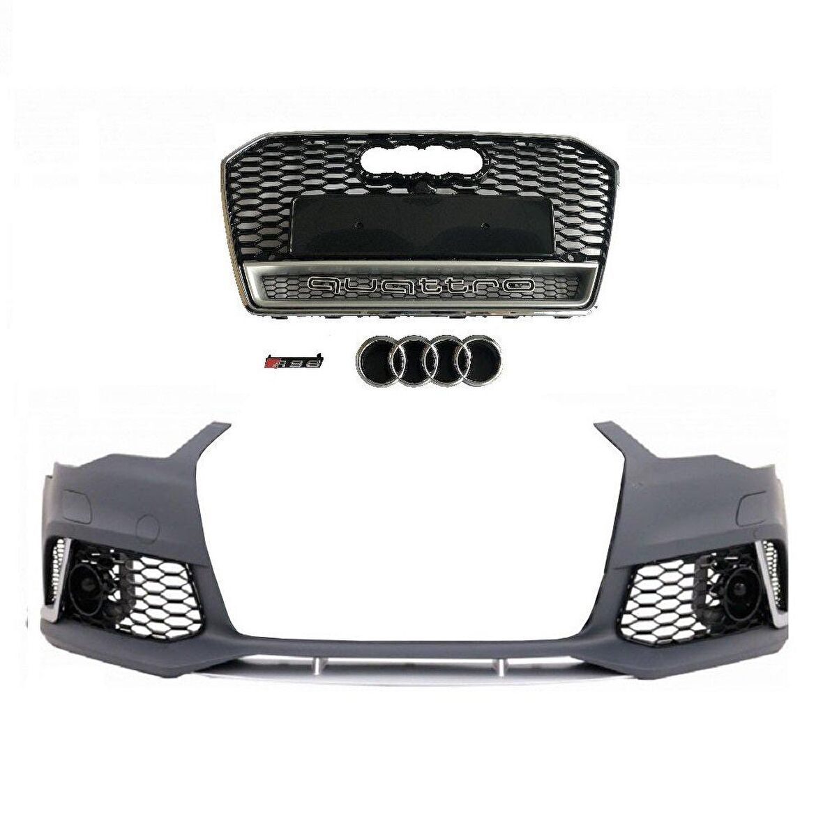 Audi a6 rs6 ön tampon ve panjur seti 2014 / 2018