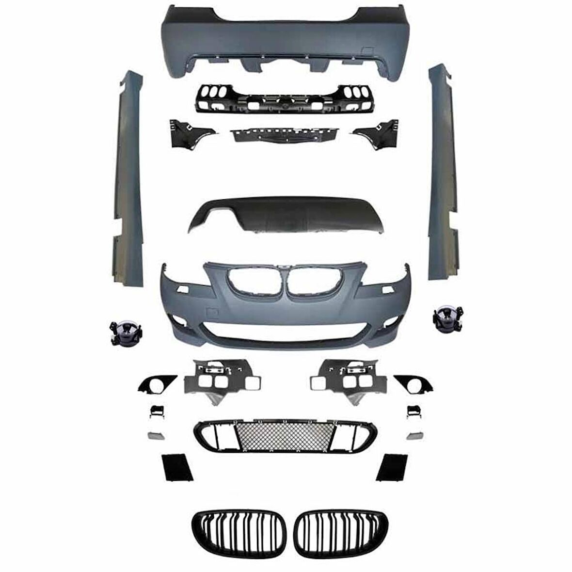 Bmw e60 lci mtech body kit tampon seti 2007+
