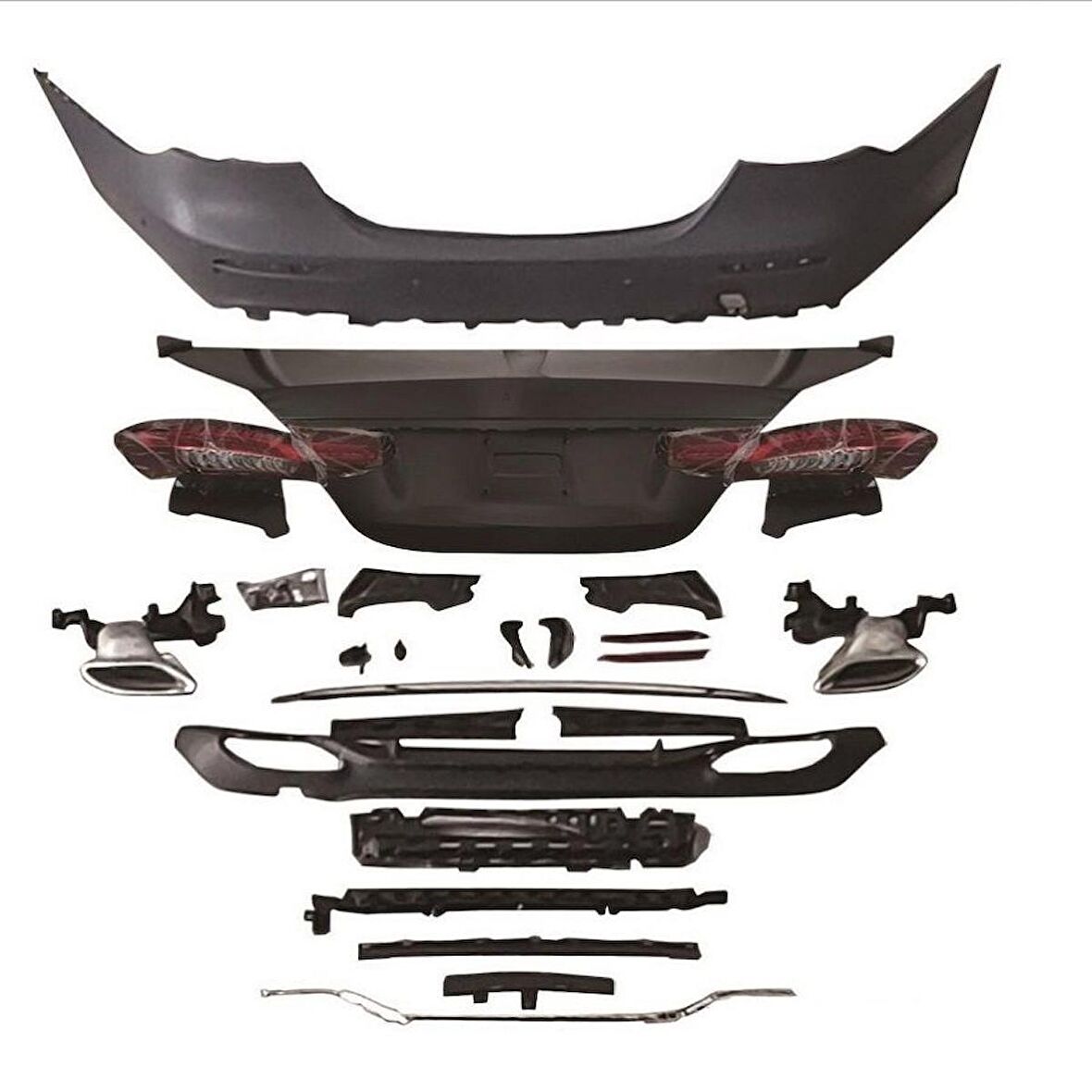 Mercedes w213 amg makyajlı dönüşüm body kit seti full