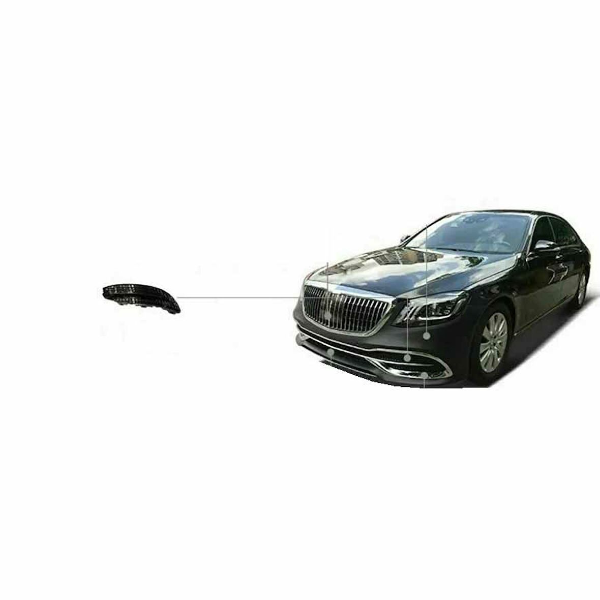 AUTOGP  W222 ÖN TAMPON IZGARASI MAYBACH SAĞ