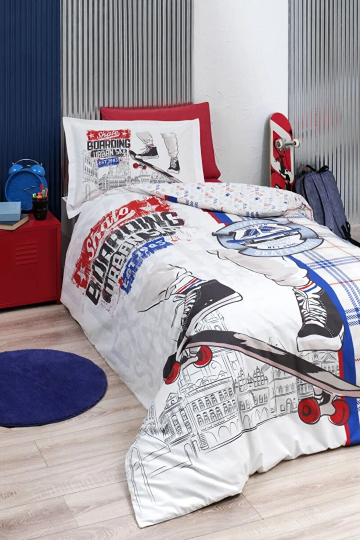 Ranforce Tek Kişilik Nevresim Takımı Skate