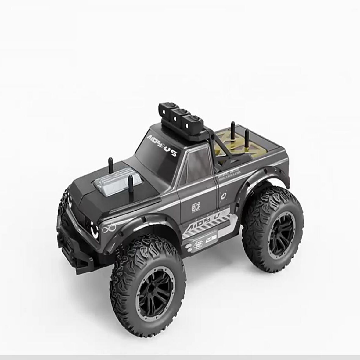 Gepettoys 1:16 Ölçekli 4WD Uzaktan Kumandalı 35km Hız Yapan RC Araba Siyah