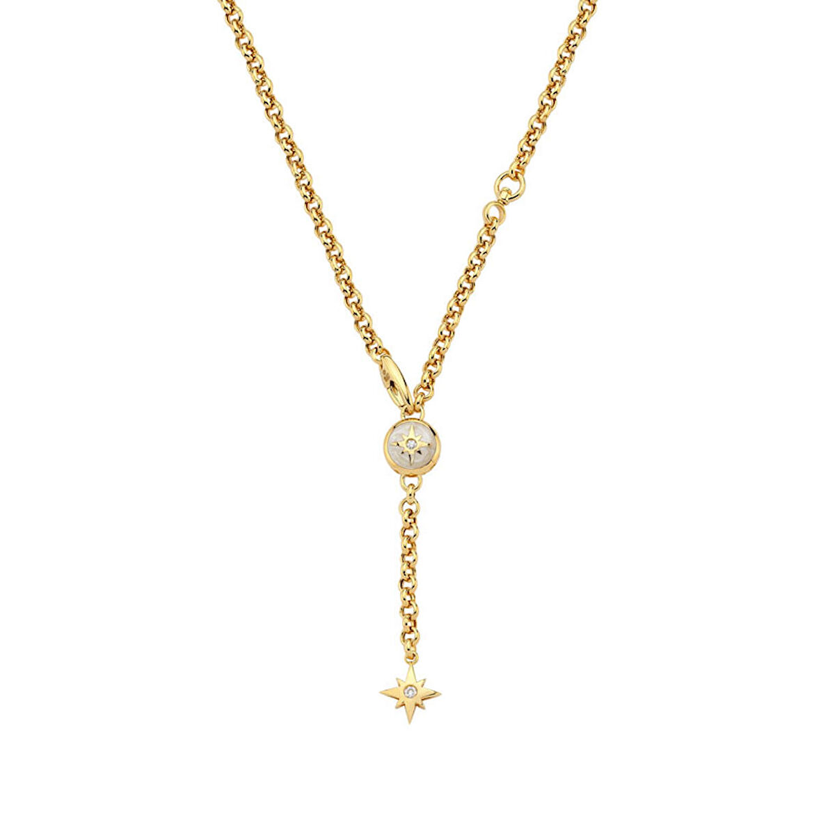 14k Altın Cetaş Polaris Yıldızı Kolye
