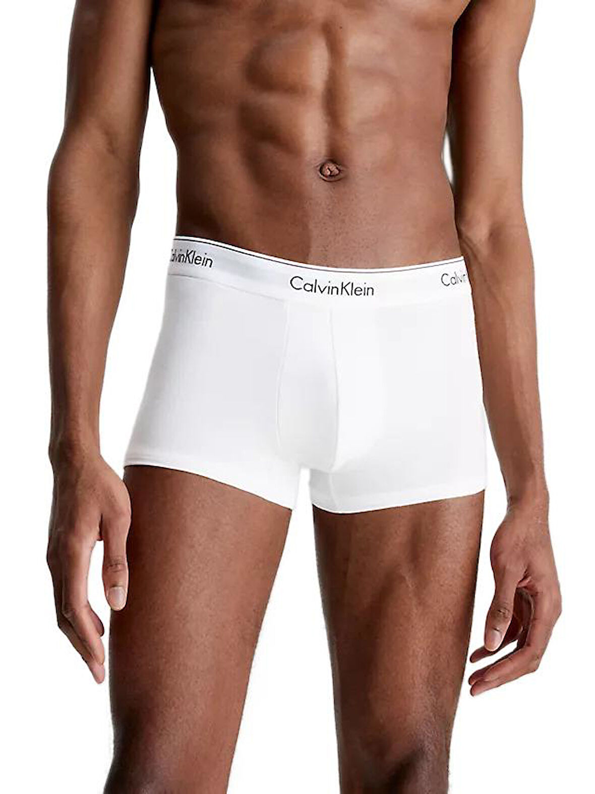 Calvin Klein Erkek 3'lü Beyaz Boxer Trunk
