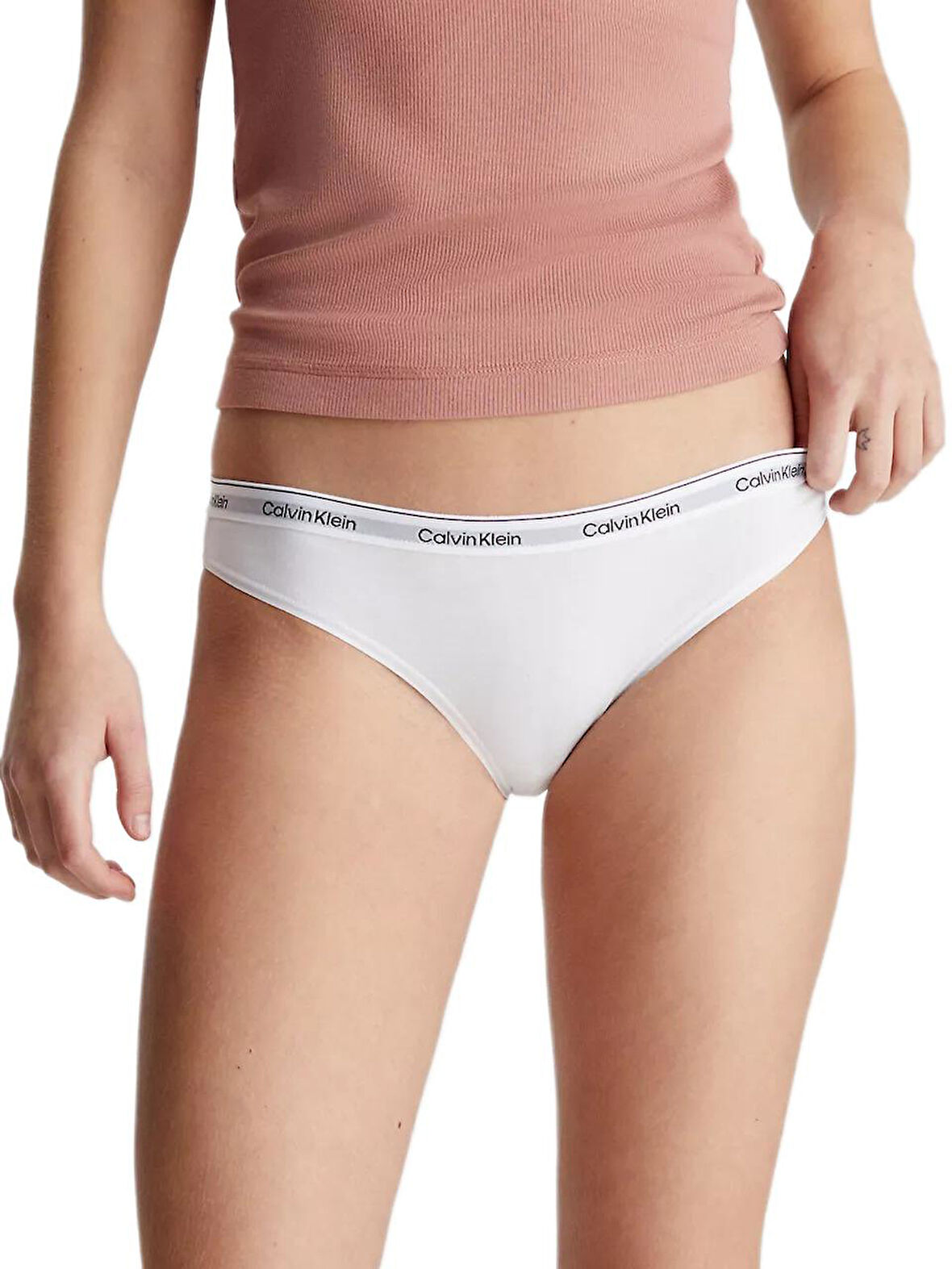 Calvin Klein Kadın Beyaz 3'lü Bikini Külot  