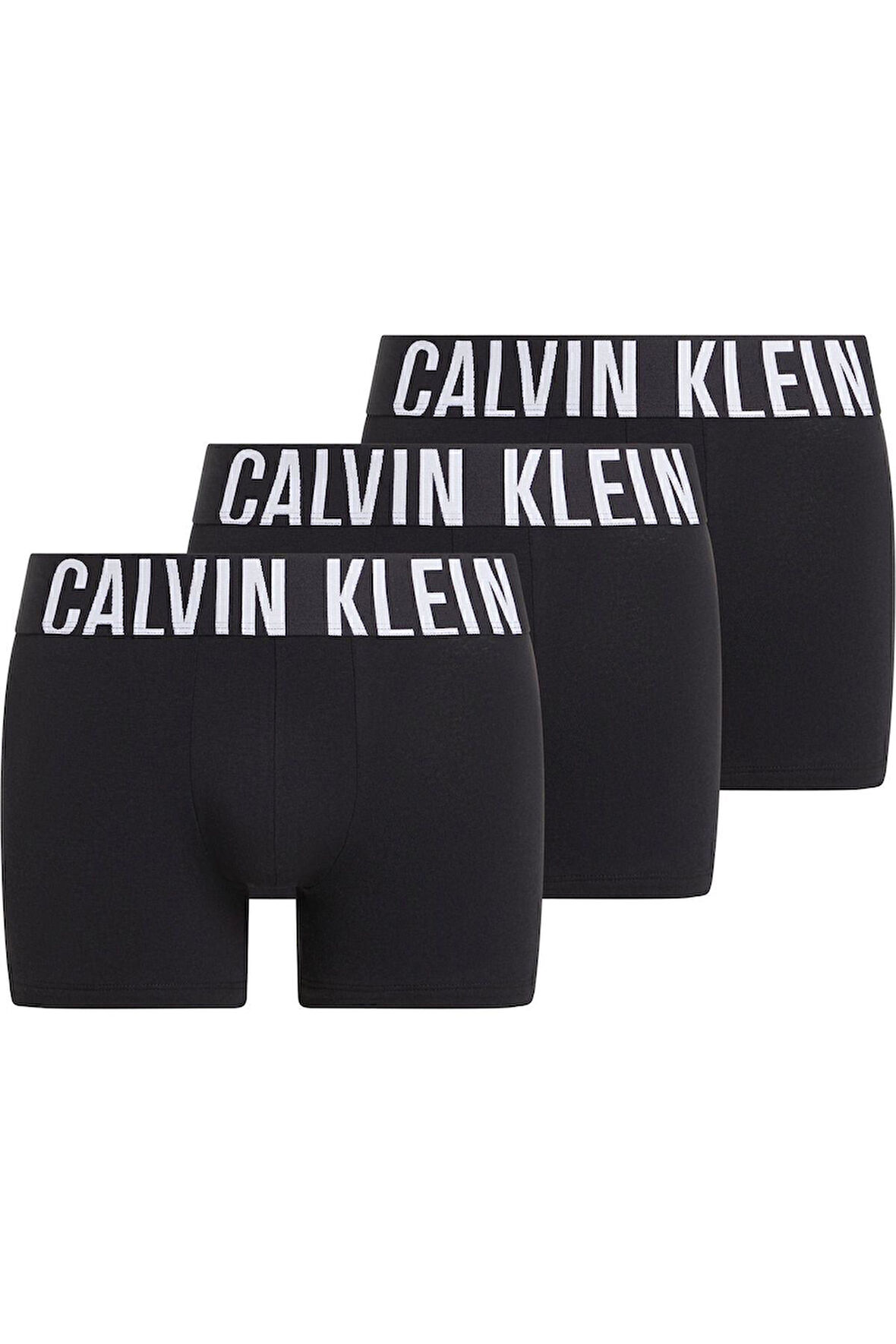 Calvin Klein Erkek 3'lü Siyah Boxer Trunk 000NB3608A 