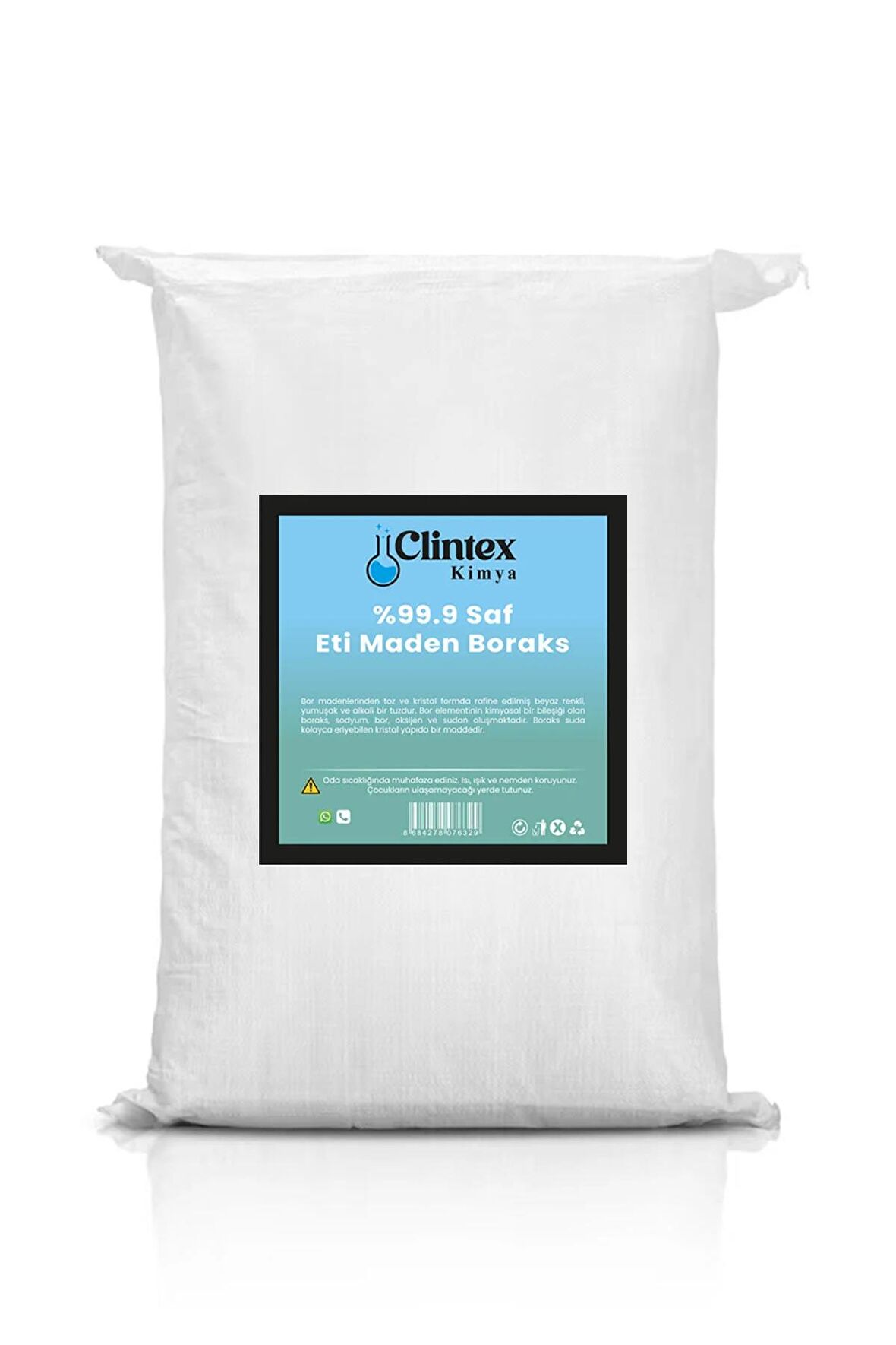 Clintex Kimya %99.9 Saf Eti Maden Boraks 1 Kg