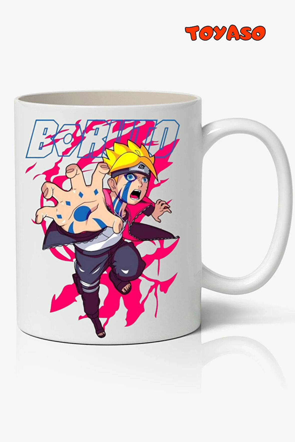 Boruto Uzumaki Karma Naruto Anime Temalı Beyaz Kupa Bardak Sevgiliye Arkadaşa Hediye