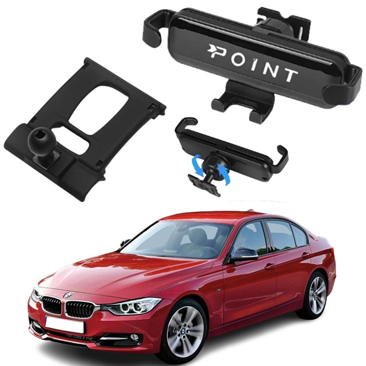BMW 3 Kasa 3.20d xDrive Araca Özel Cep Telefon Tutacağı Robotik Oynar Başlık 2013 - 2018 Profesyonel