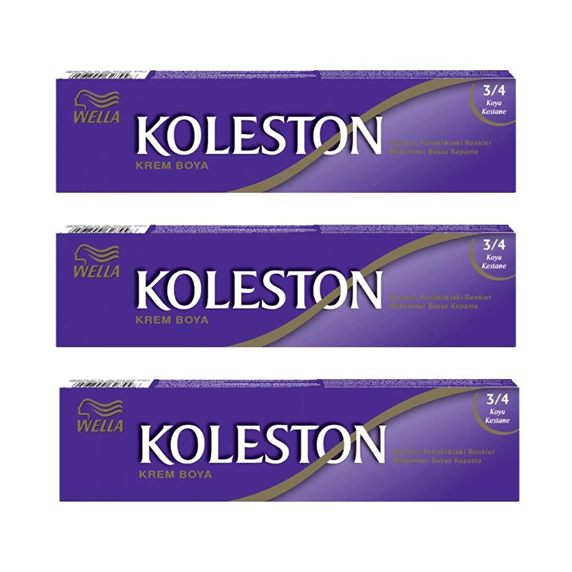 Koleston Tüp Boya 50 ml - 3.4 Koyu Kestane 3 Adet