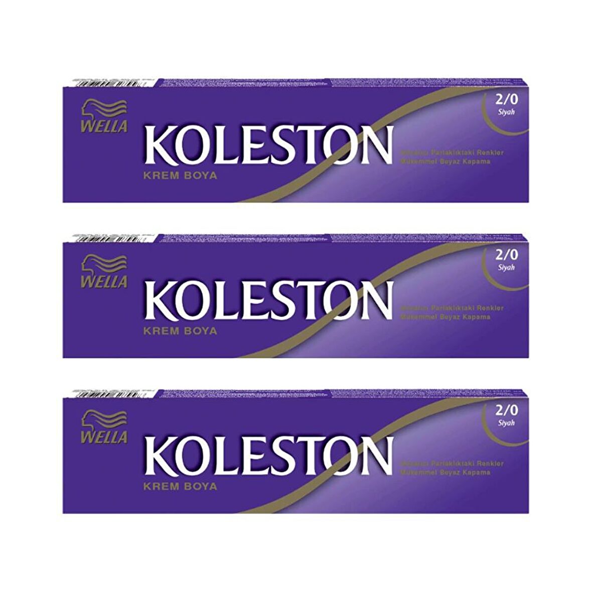 Koleston Tüp Boya 50 ml - 2.0 Siyah 3 Adet