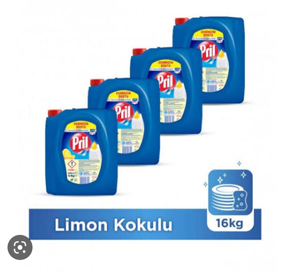 Pril 4x4 kg Elde Yıkama Deterjanı