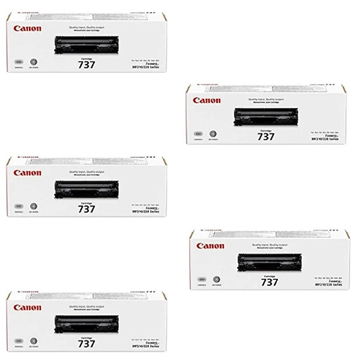 Canon CRG-737/ MF-249dw Orjinal Toner 5'Lİ Avantaj Paket 