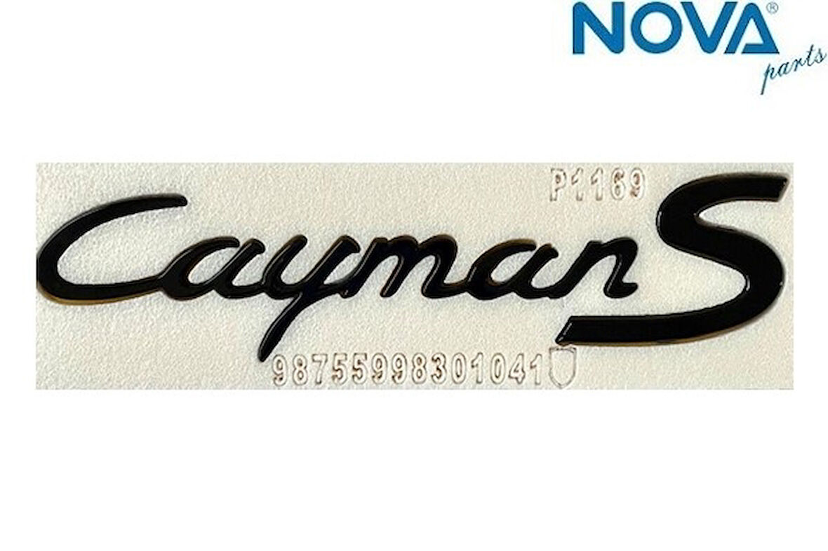98755998301041 Yazı Cayman S Siyah Porsche