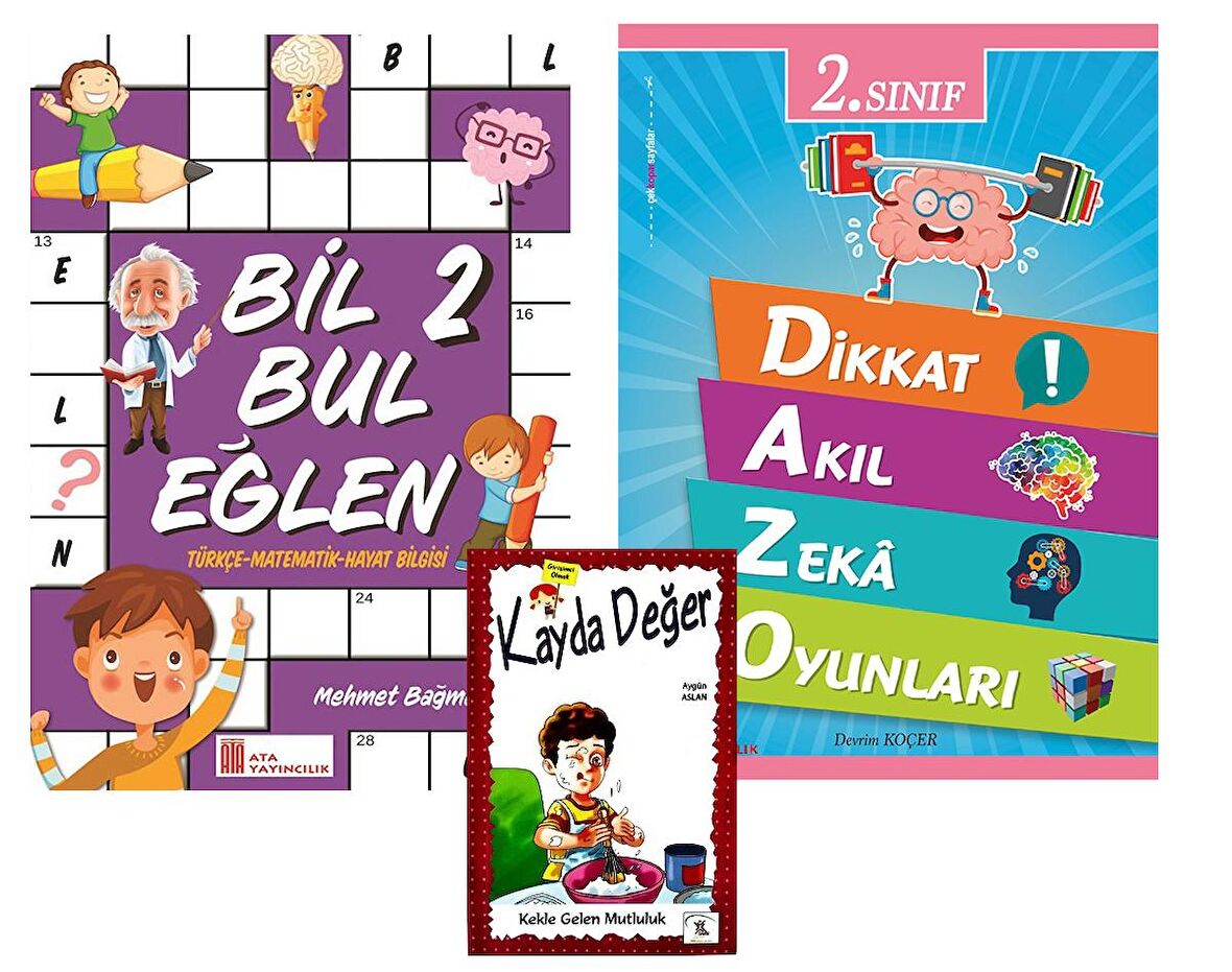 Ata 2.Sınıf Bil Bul Eğlen + Dikkat Akıl Zeka Oyunları