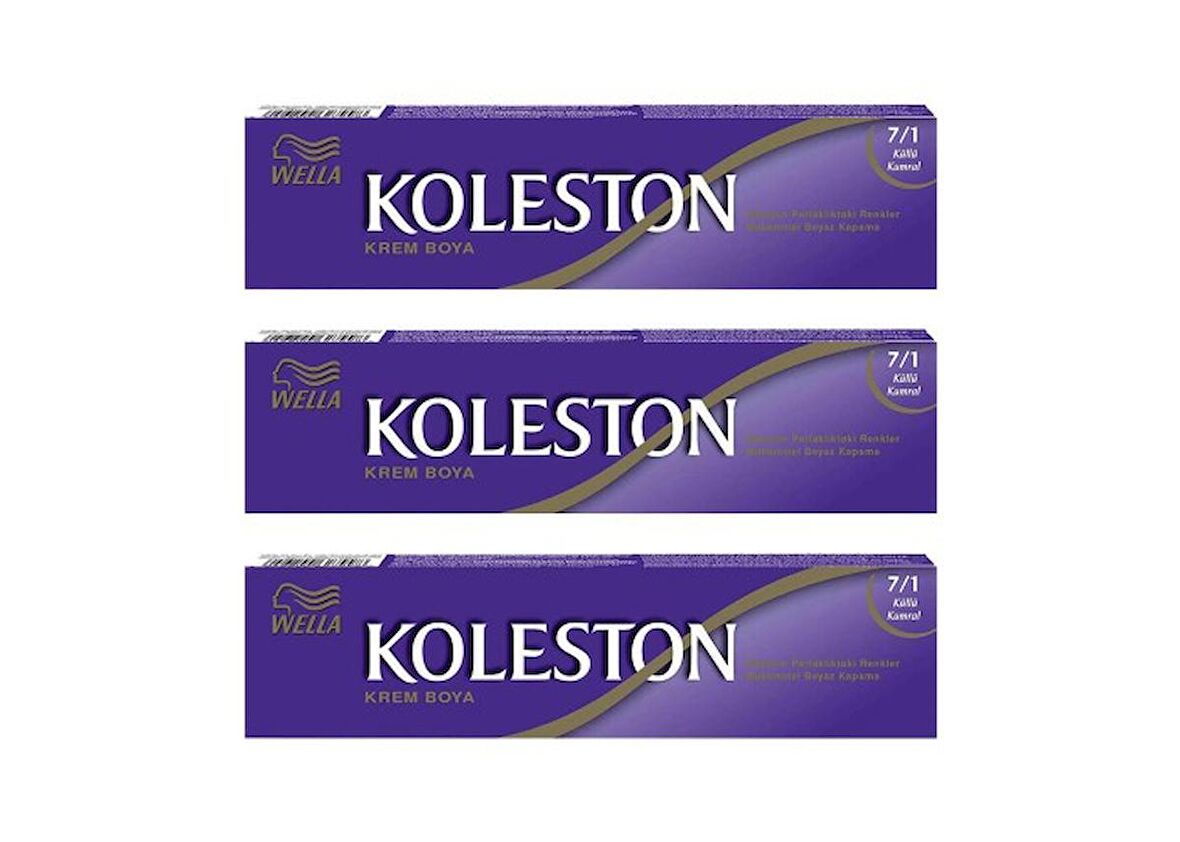 Koleston Tüp Boya 50 ml - 7.1 Küllü Kumral 3 Adet