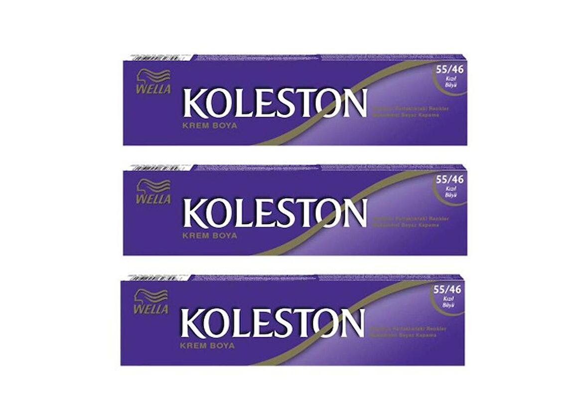 Koleston Tüp Boya 50 ml - 55.46 Kızıl Büyü 3 Adet