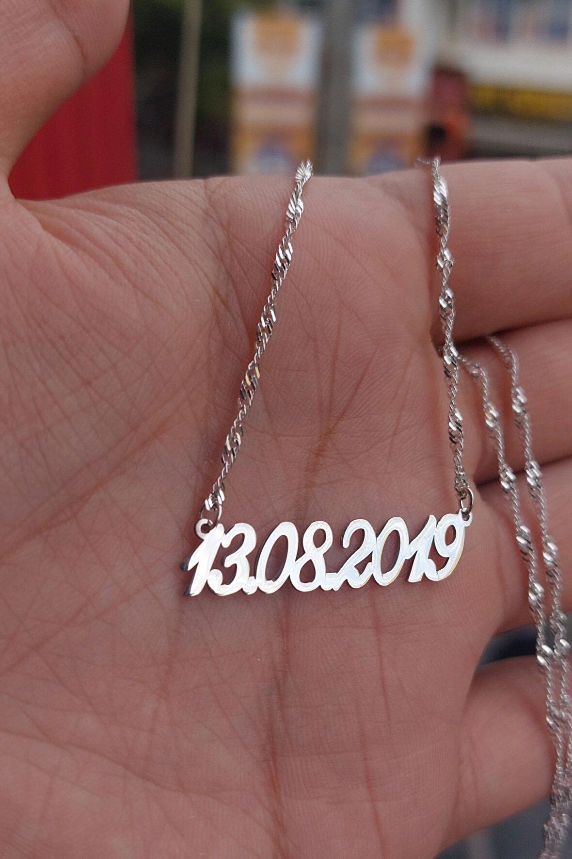 925 Ayar Gümüş Tarih Kolye