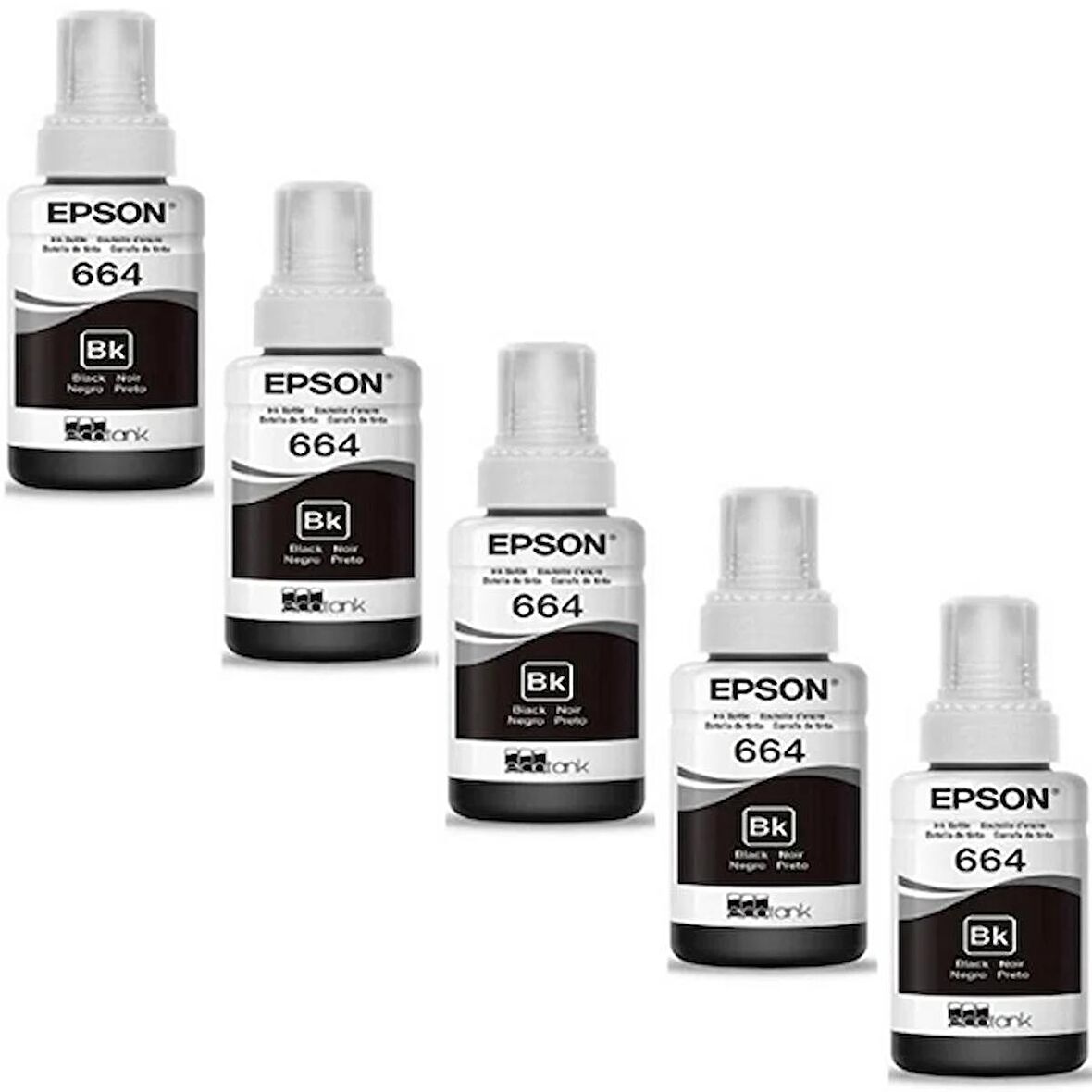 Epson T6641 / L120 Siyah Orjinal Mürekkep 5'Lİ Avantaj Paket