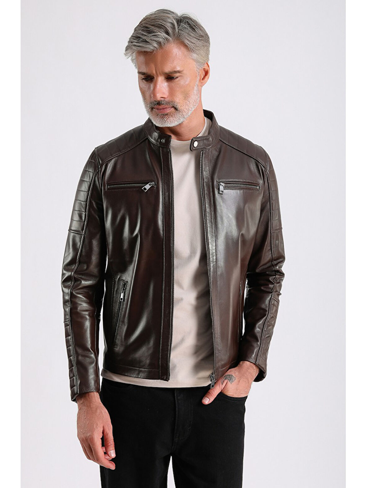 Georges Erkek Spor Deri Mont