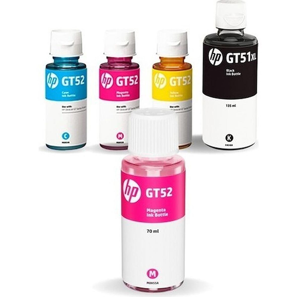 Hp GT51XL / 1TJ09a Orjinal Mürekkep Takımı +1 Kırmızı Hediyeli 