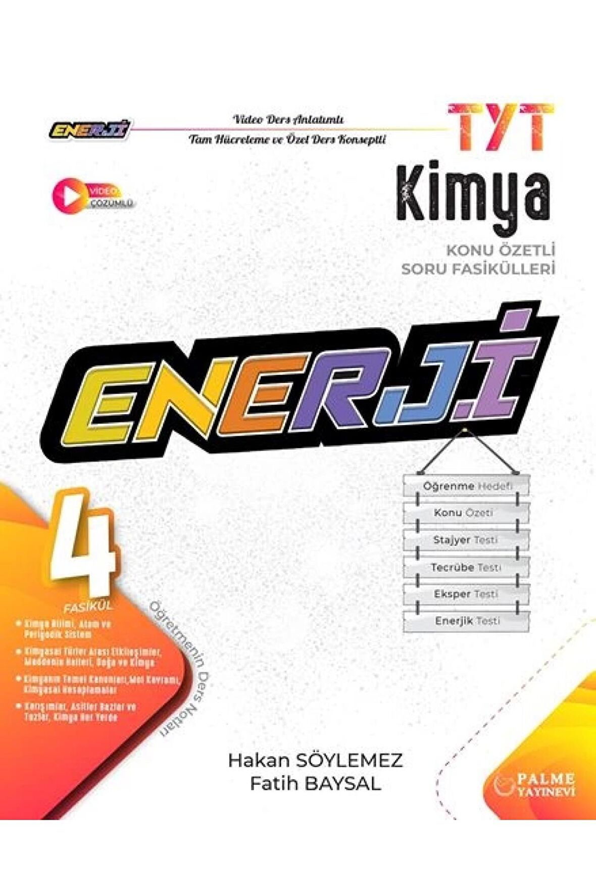 TYT ENERJİ KİMYA KONU ÖZETLİ SORU FASİKÜLLERİ (4 FASİKÜL)