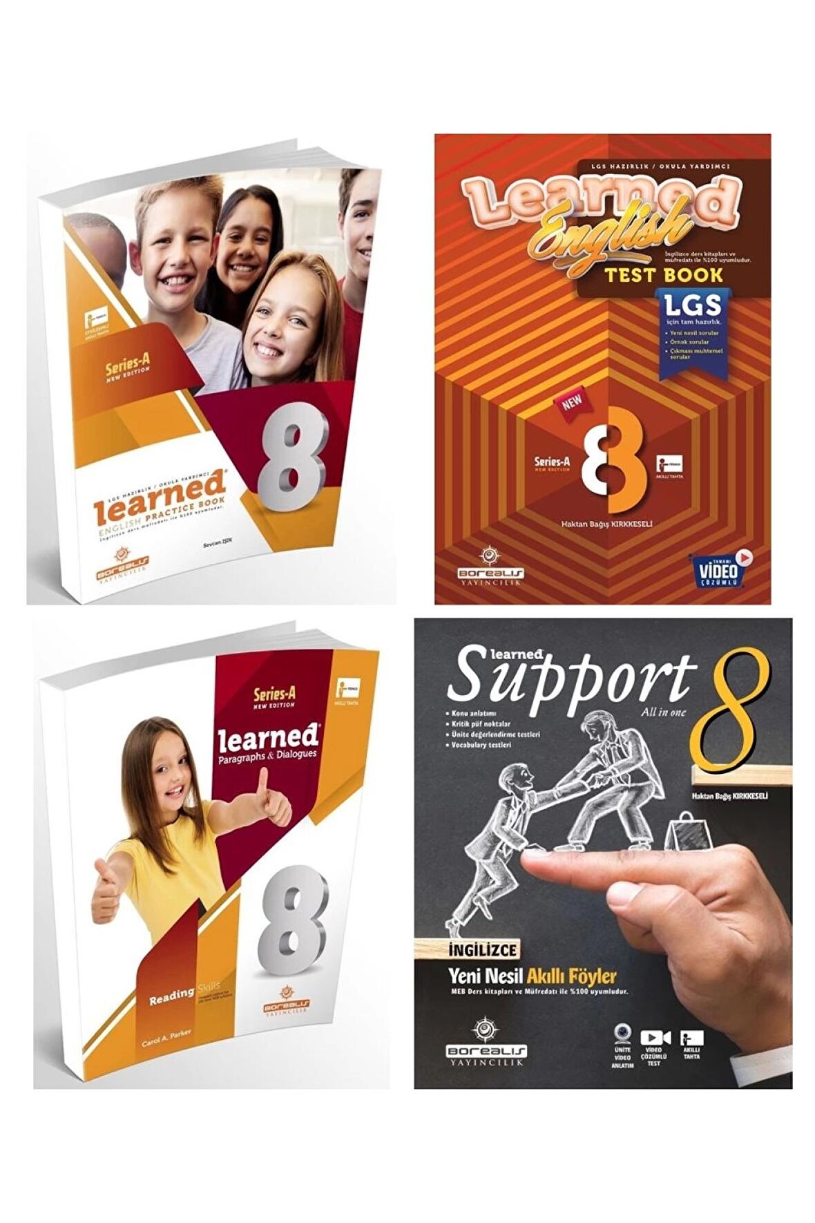 BOREALIS 8.SINIF LGS PRACTİCE BOOK TEST BOOK PARAGRAPHS&DIALOGUES ve SUPPORT ALL IN ONE