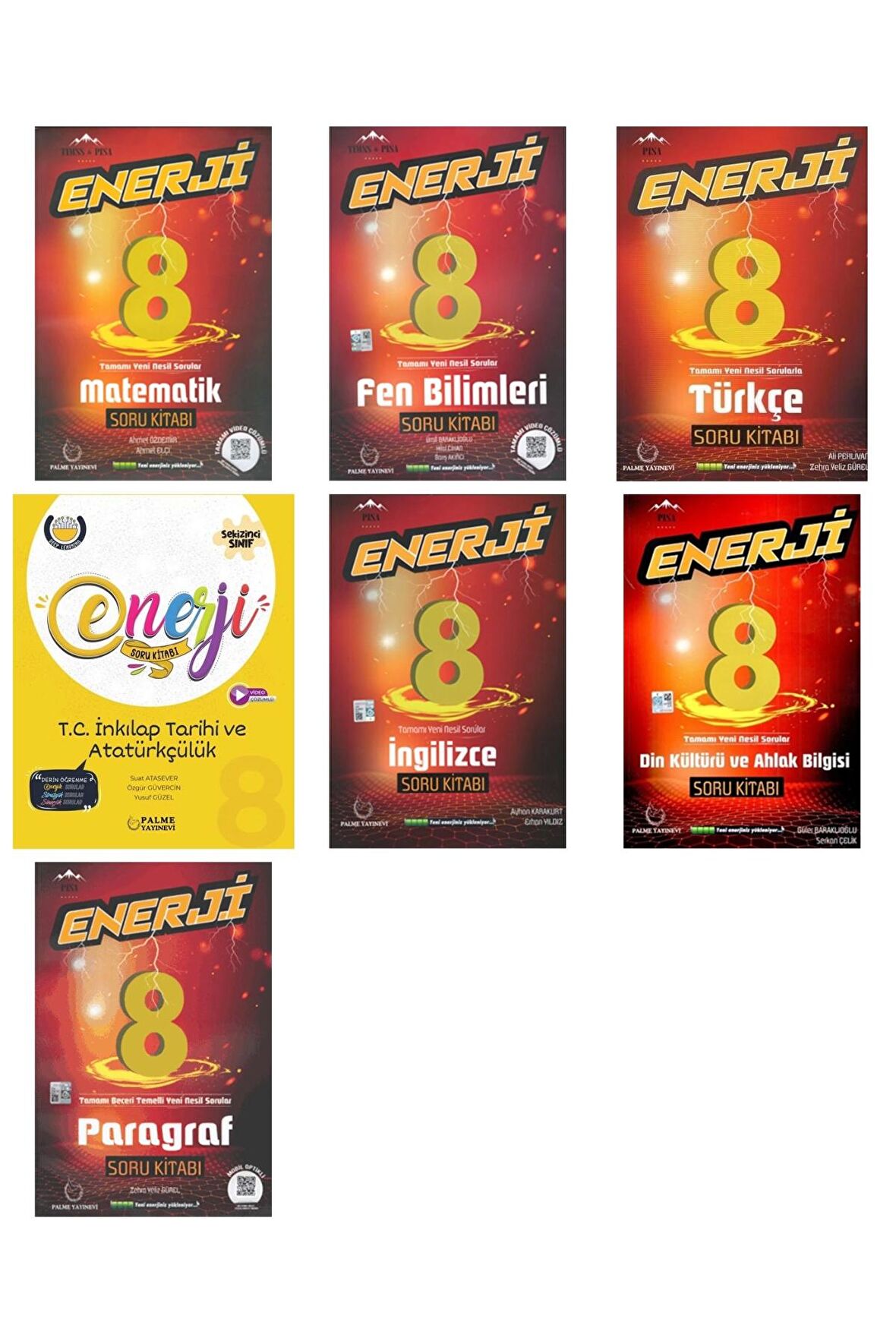 LGS 8. Sınıf Enerji Serisi Tüm Dersler Soru Bankası 7 Kitap