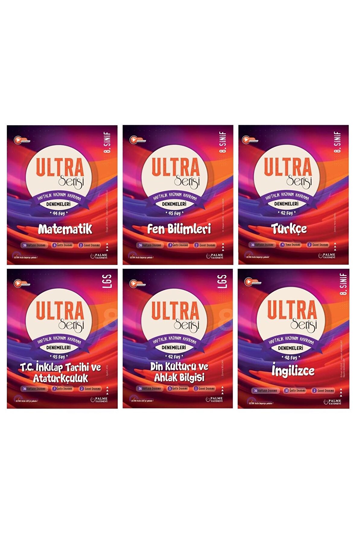 LGS 8.Sınıf Ultra Serisi Matematik Fen Bilimleri Türkçe İnkılap Din ve İngilizce Denemeleri