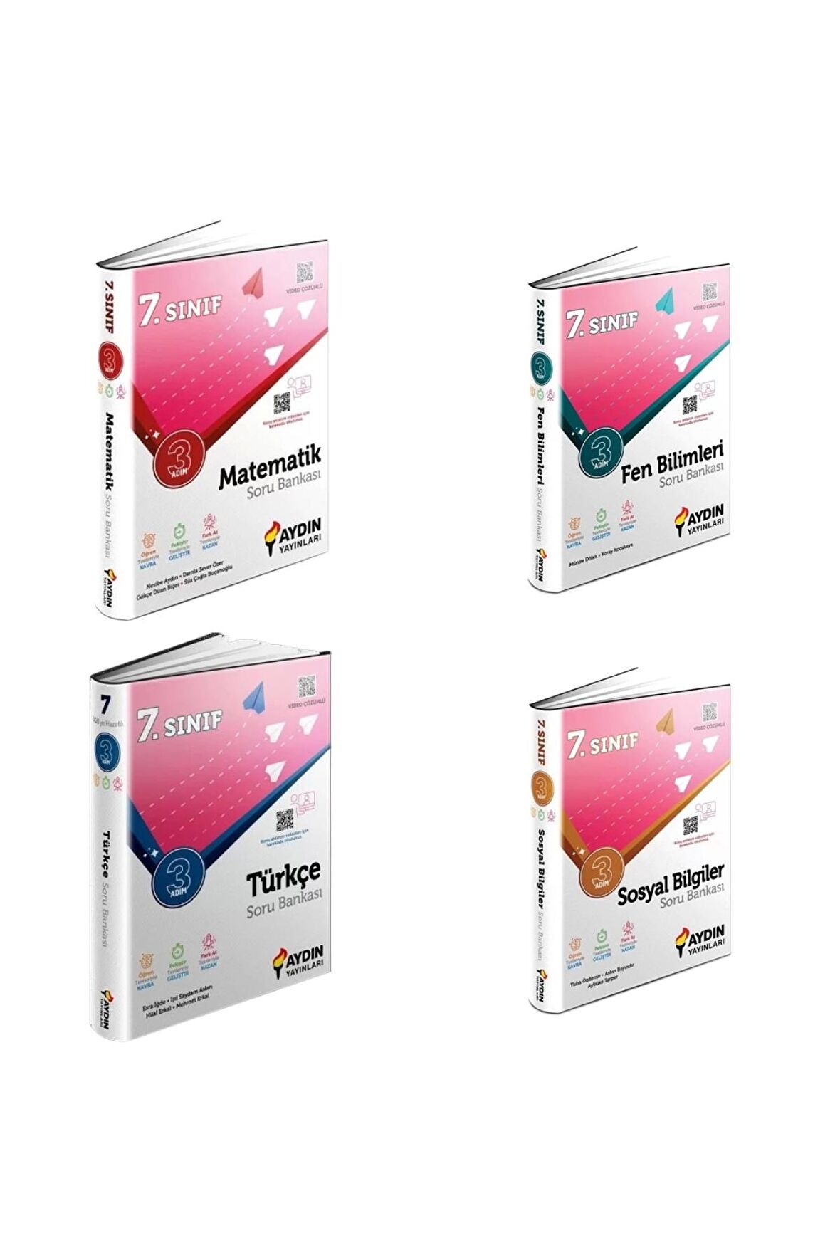 7.Sınıf Matematik Fen Türkçe Sosyal 3 Adım Soru Bankası