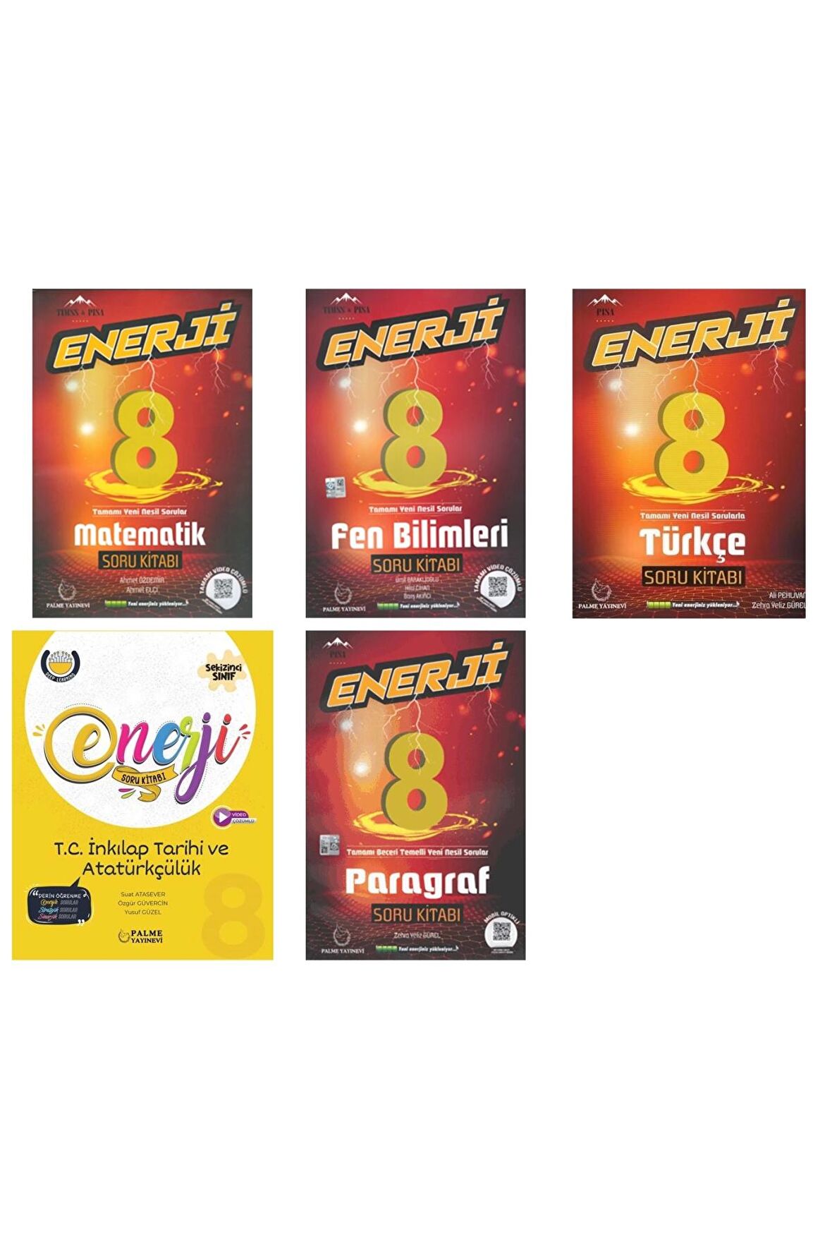 LGS 8. Sınıf Enerji Matematik Fen Türkçe İnkılap ve Paragraf Soru Bankası
