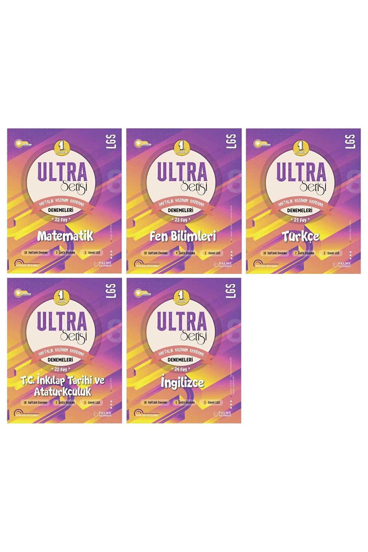 LGS 8. Sınıf ULTRA SERİSİ 1.DÖNEM MATEMATİK FEN TÜRKÇE iNKILAP VE İNGİLİZCE DENEMELERİ