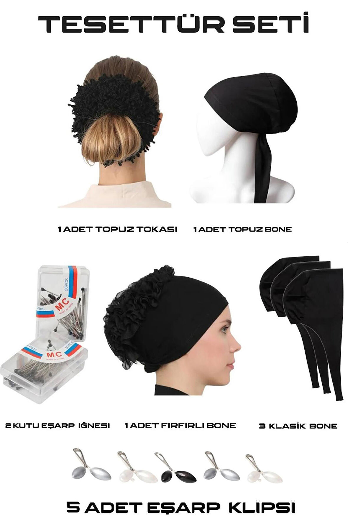 Alcanavm 13 Parça Tesettür Seti