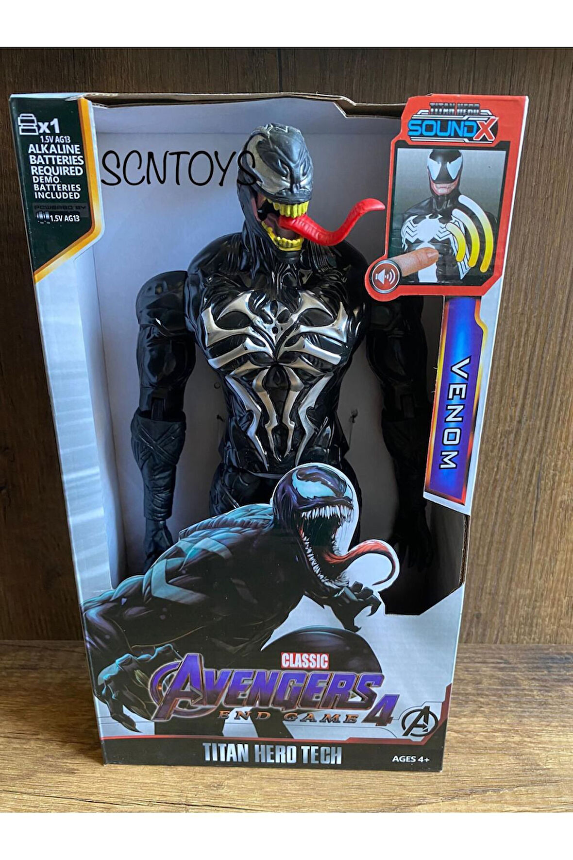 Venom The Amazing Spiderman Action Figür Oyuncak Venom Figür Işıklı Sesli 30 Cm Venom hero karakter