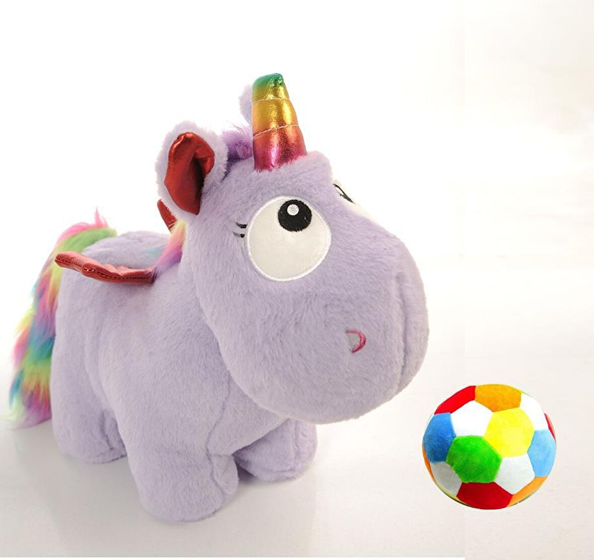 İthal 1. Kalite Peluş Kanatlı Unicorn (50cm) ve Soft TOP