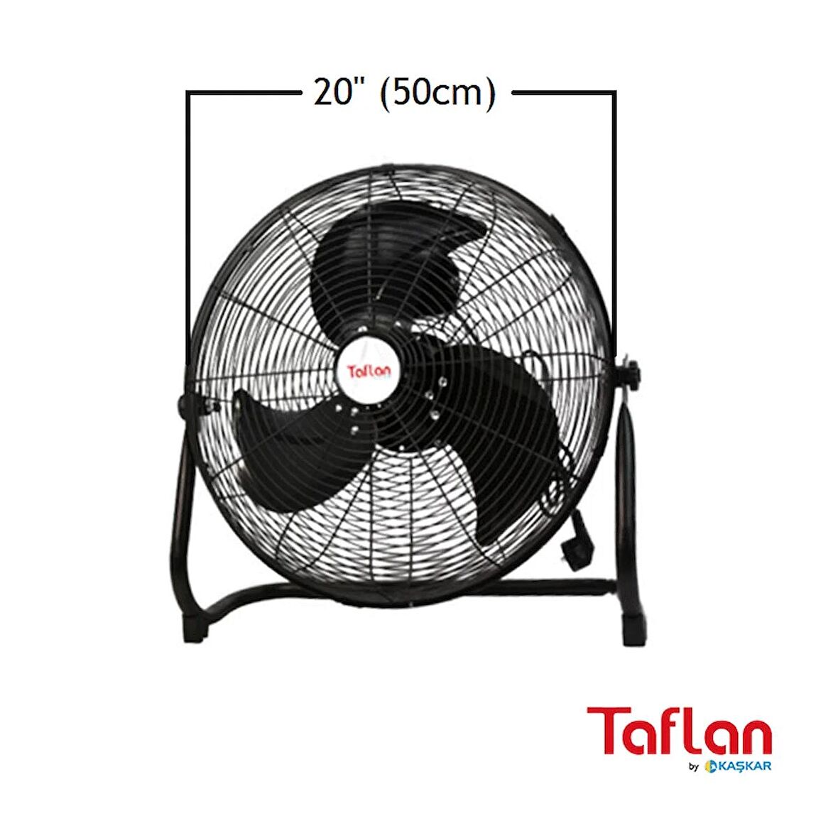 Taflan FF500A Sanayi Tipi 130W Yer Vantilatörü / 20''