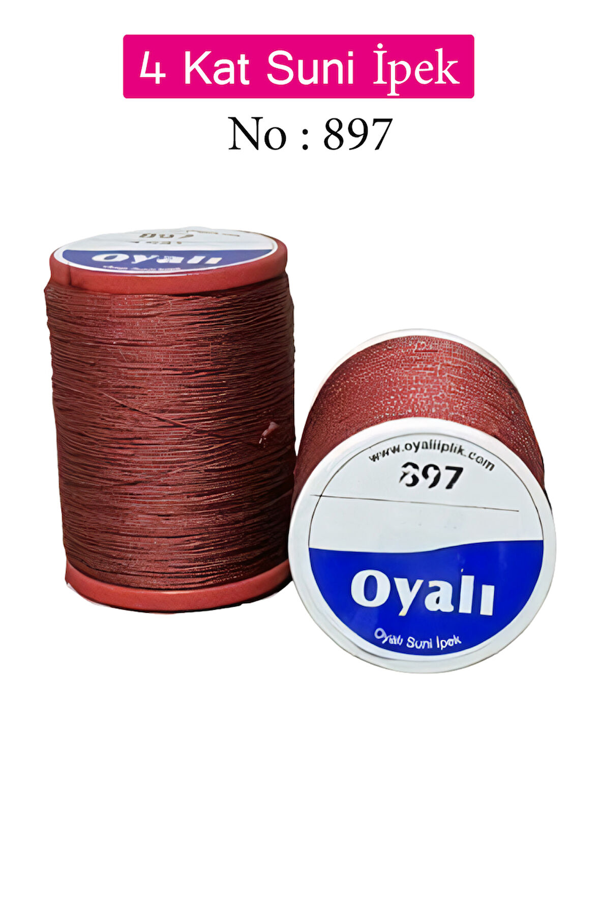 Oyalı 4 Kat Suni İpek İplik İğne Oyası Boncuk İpi Tığ Oyası No:897