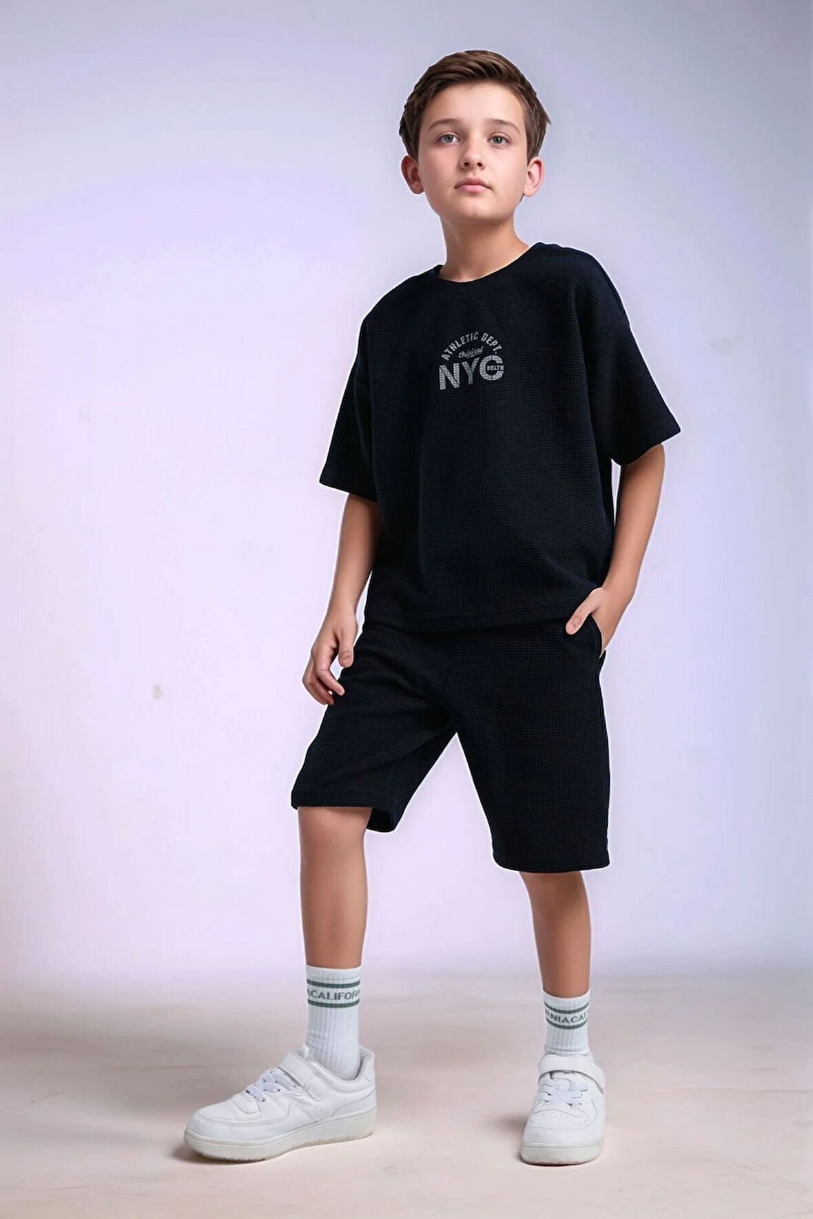 Erkek Çocuk Giyim T-Shirt & Şort İkili Takım LL.P01.O2.L01.003