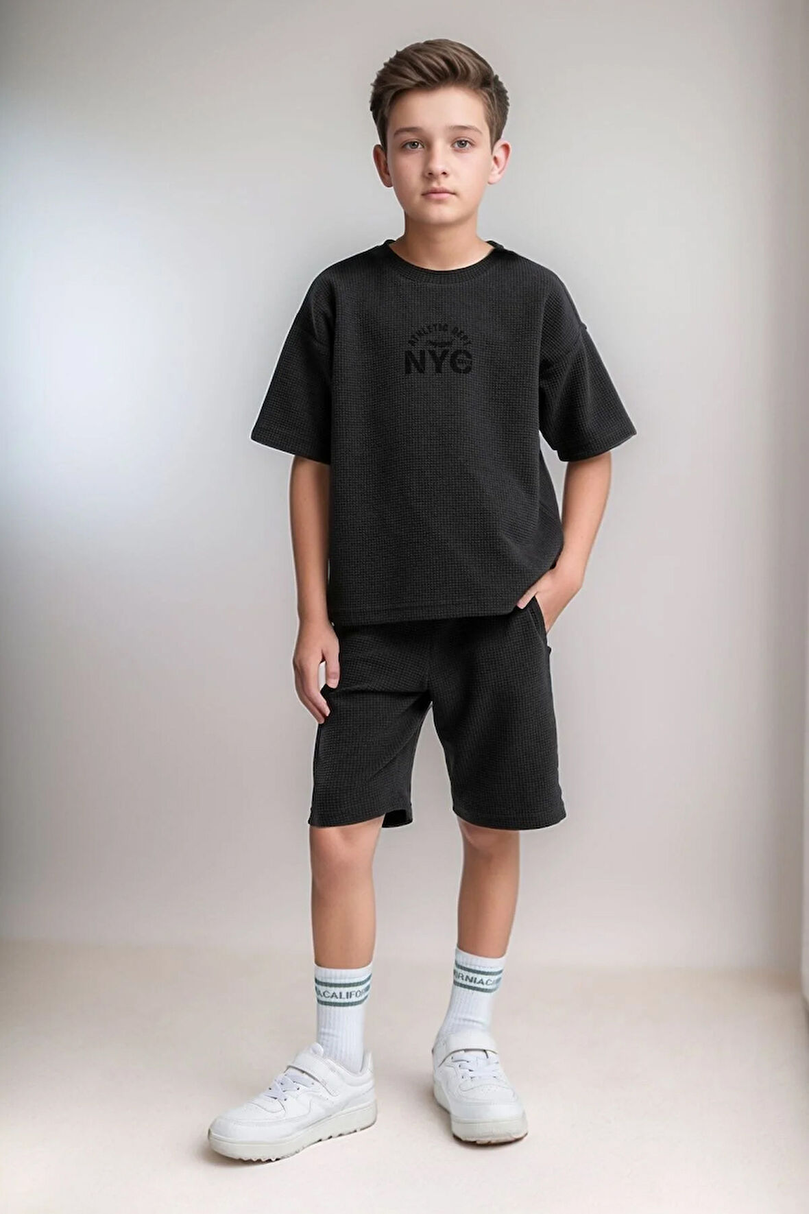 Erkek Çocuk Giyim T-Shirt & Şort İkili Takım LL.P01.O2.L01.003