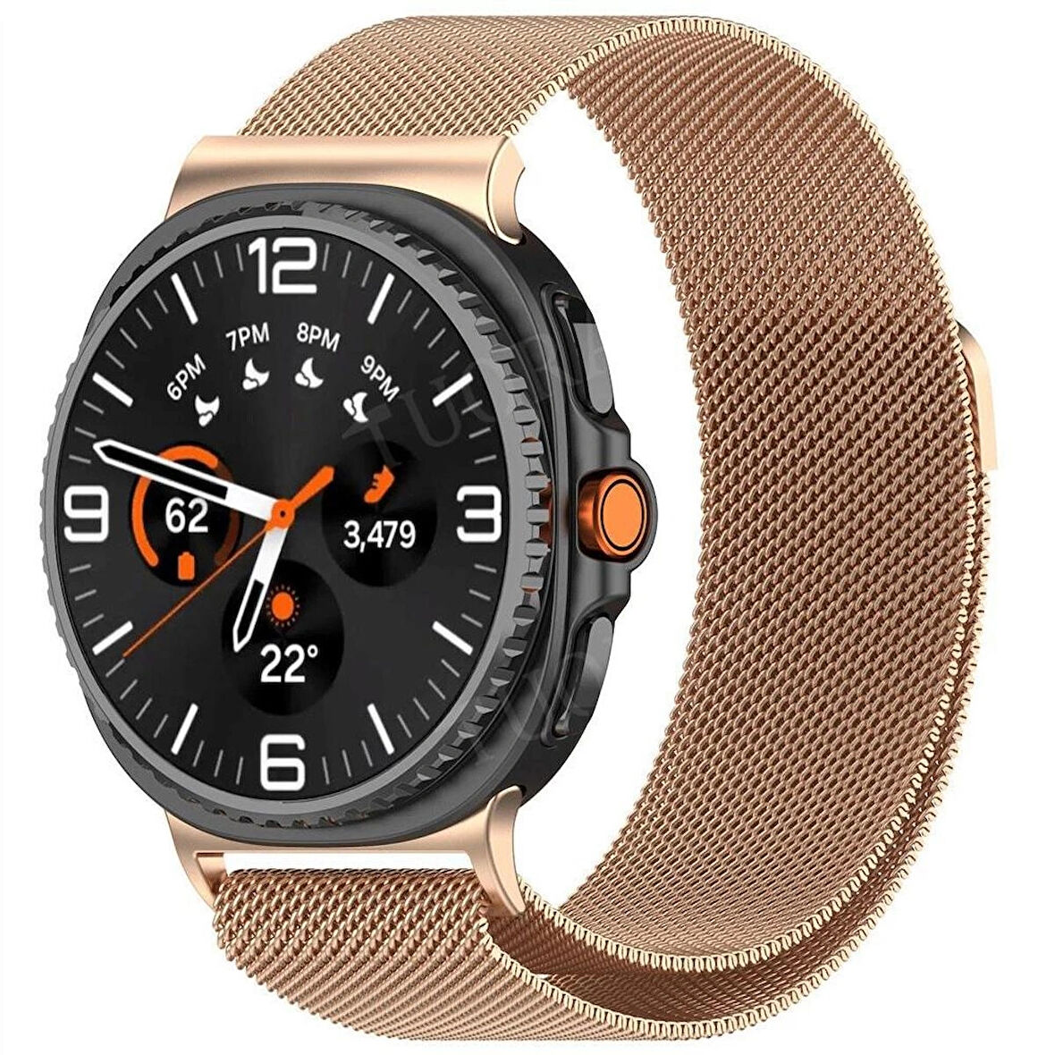 Galaxy Watch 8 / Watch 8 Classic (40 mm / 44 mm / 46 mm) Uyumlu Manyetik Milanese Mesh Hasır Paslanmaz Çelik Kordon – Unisex