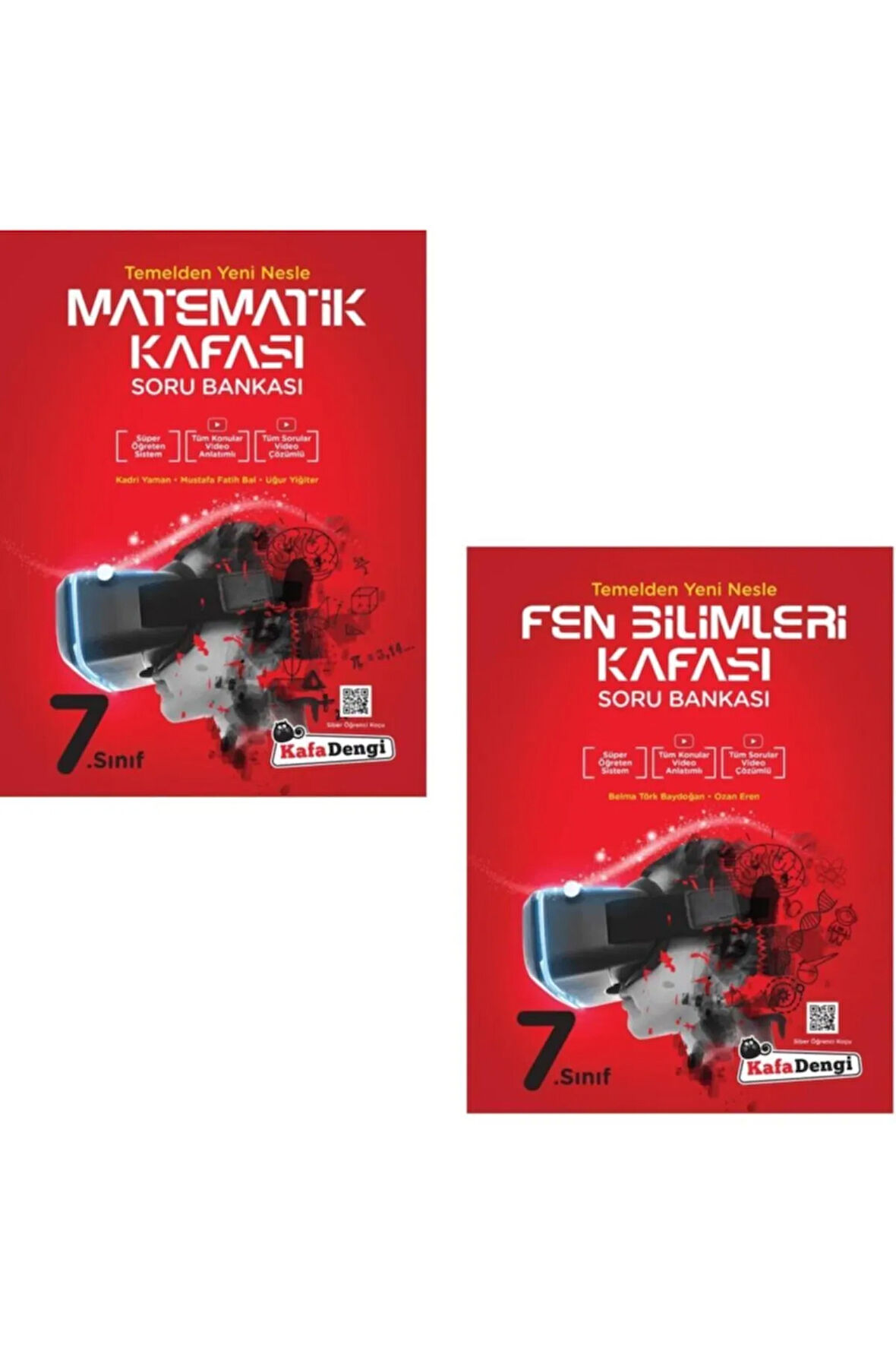 Kafadengi 7. Sınıf Matematik Fen Bilimleri Kafası Soru Bankası Seti Yeni 2021