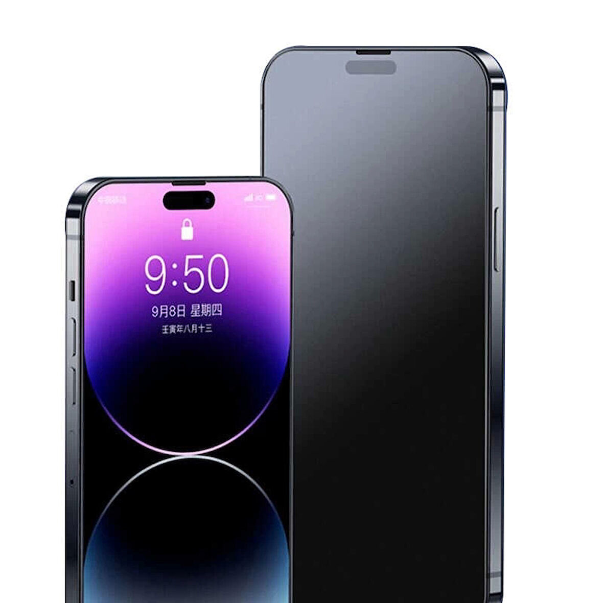 Apple iPhone 15 Lopard Tam Kapatan Hayalet Mat Seramik Ekran Koruyucu Kırılmaz Cam