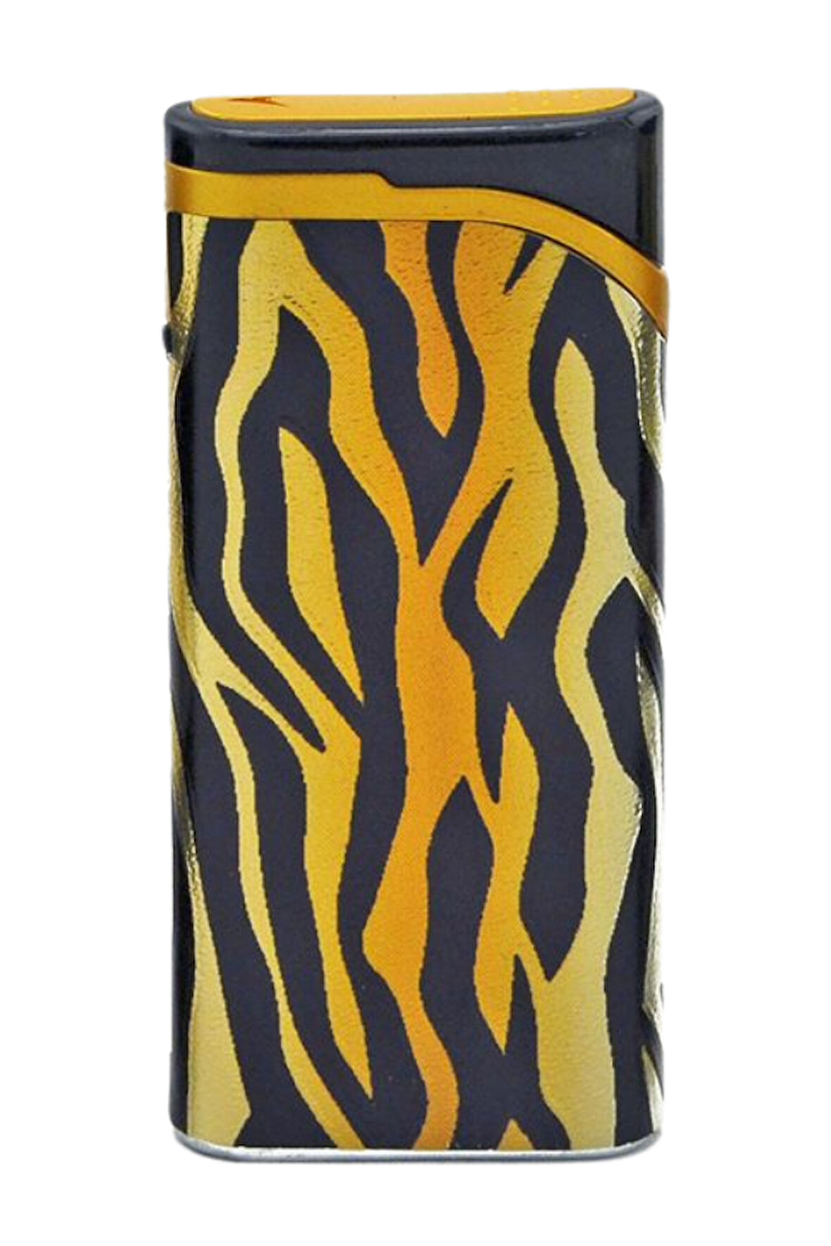 Zebra Desenli Siyah Tek Torch Pürmüz Plastik Puro Çakmağı