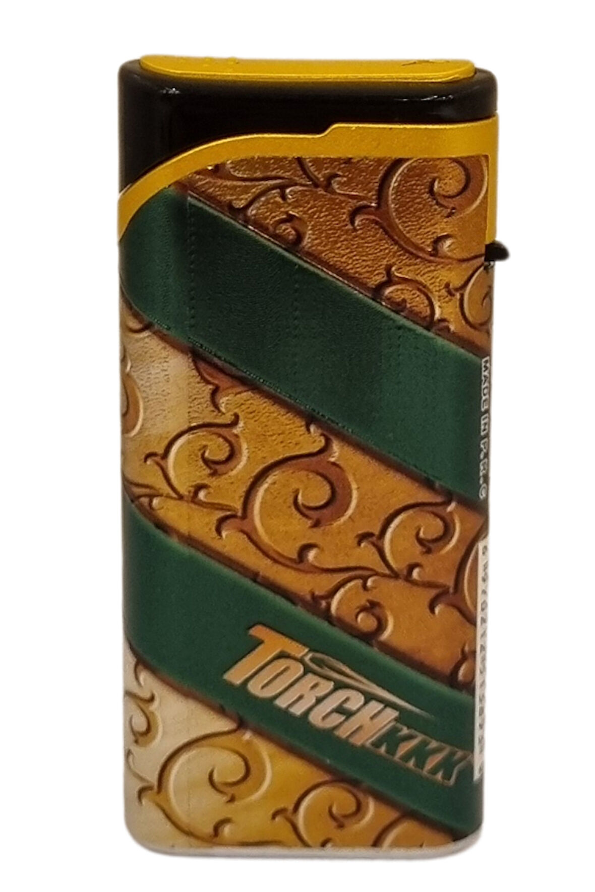 Gold - Yeşil Tek Torch Pürmüz Plastik Puro Çakmağı