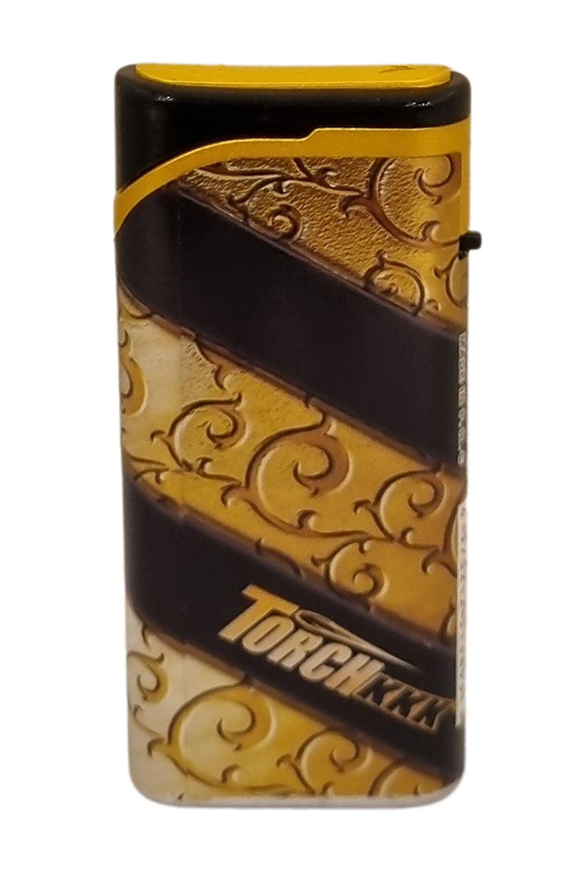Gold - Lacivert Tek Torch Pürmüz Plastik Puro Çakmağı