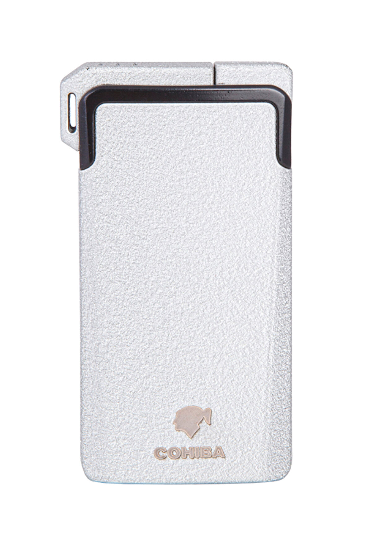 Tek Torch Pürmüz & Soft Flame Fırçalı Gümüş Metal Puro & Pipo Çakmağı