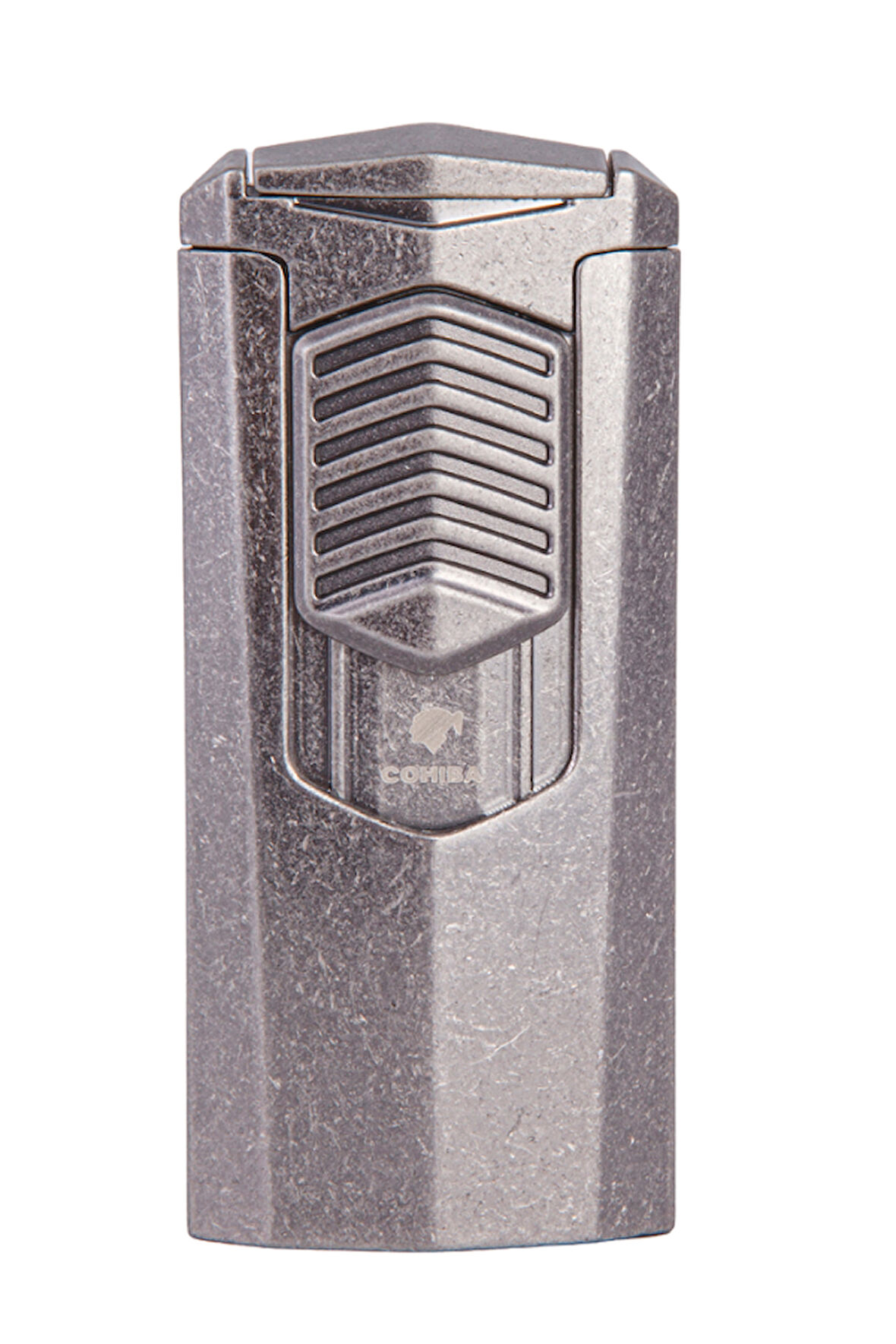 3 Torch Pürmüz Fırçalı Gümüş Metal Puro Çakmağı
